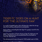Tiger FC presents The Ultimate Fan 2015/16